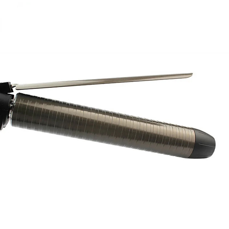 Rotating Curling Iron Professional Ceramic Hair Curler Wand LED Wand Curlers Hair Styling Tools 240V EU Socket 240530