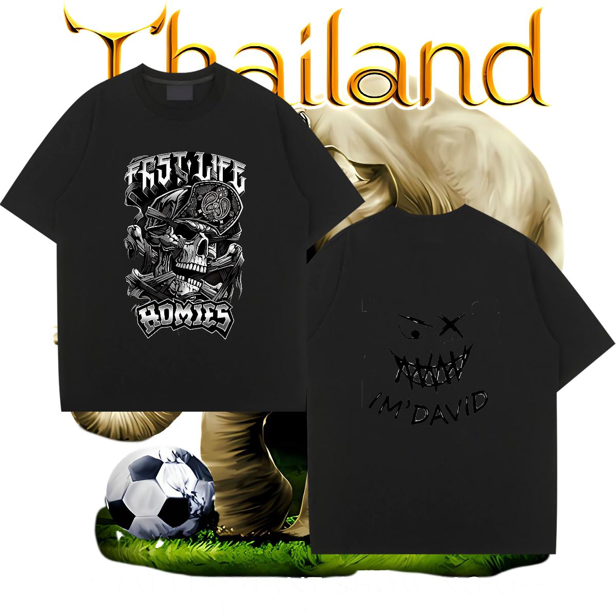 Classic Men T Shirts Cartoon Print Couples T Shirts Daily Wear Cotton O Neck Short Sleeves Soft Wear