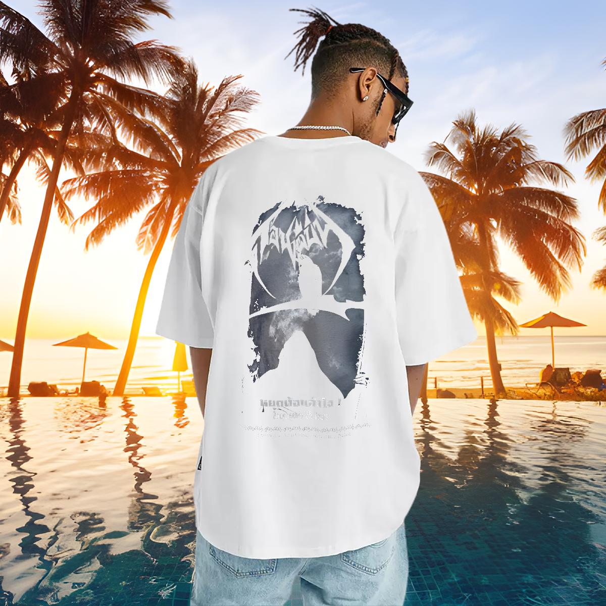 Fashion New T shirt Cartoon Print Couples T Shirts Street Casual O-Neck Short Sleeve Cotton Cool Design Tops Shirt