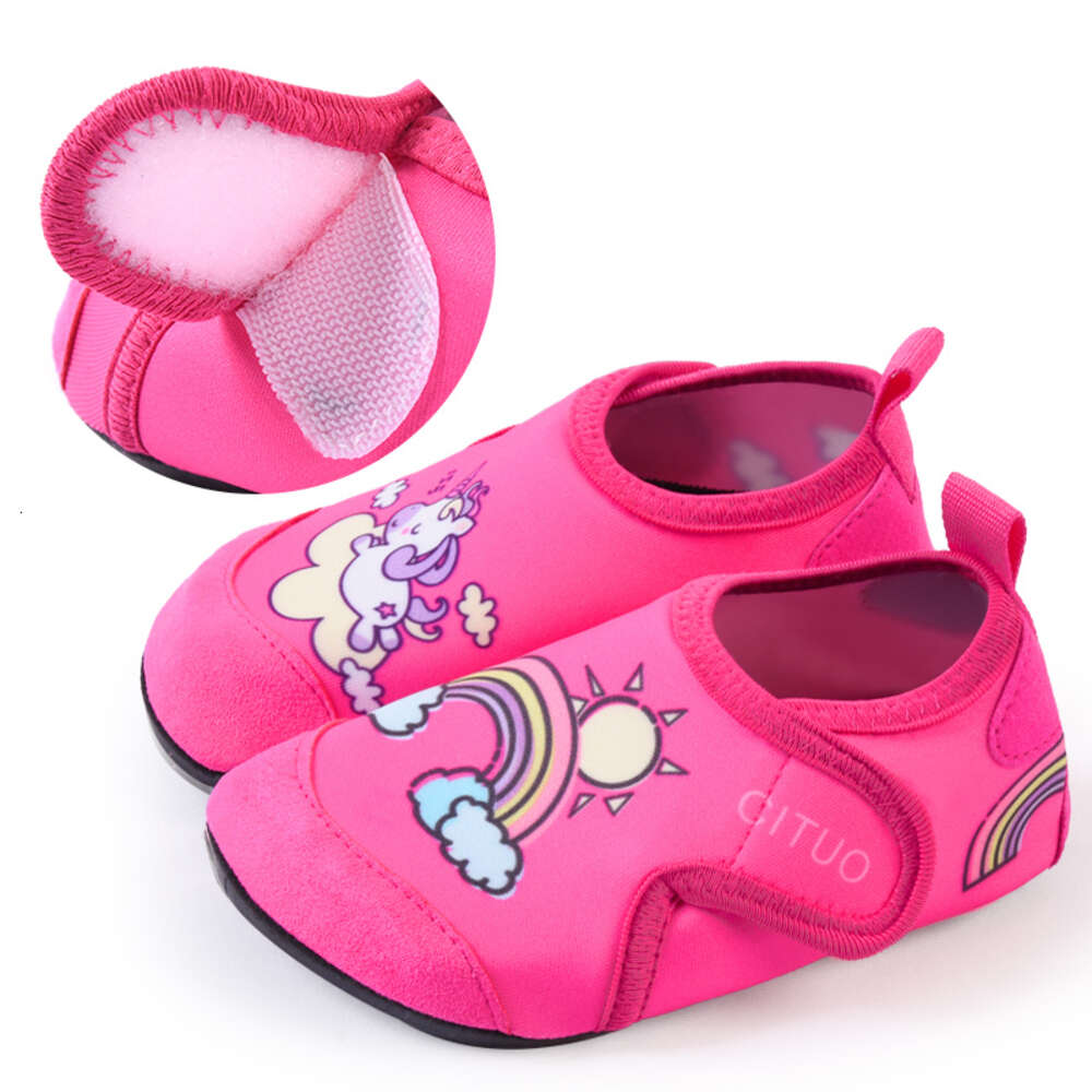 Kids Water Sport Beach Swimming Socks Cartoon Dinosaur Children Anti Slip Fiess Yoga Dance Surf Diving Underwater Shoes ddmythur