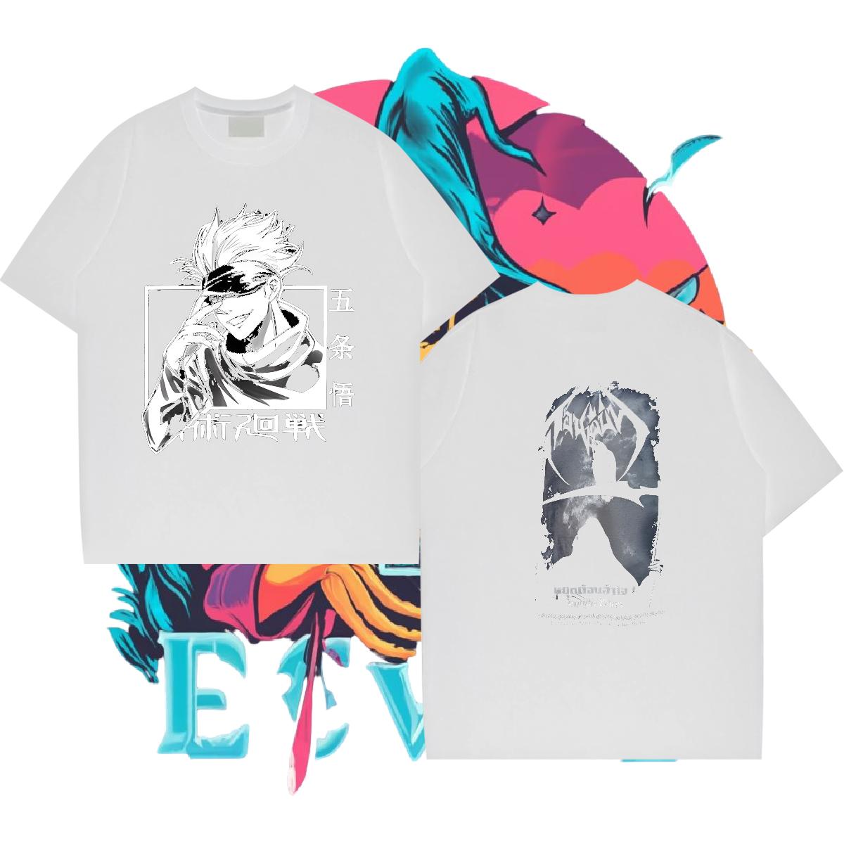 2024 T-Shirts Asian Size Tshirts Daily Outfit 180g Cotton Loose Fit Tee Shirt