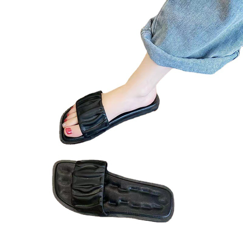 Outwear Women's Summer for New Coog Anti slip and Wear Resistant Fashionable Fairy Style Beach Shoes One word Slippers Lhshoe