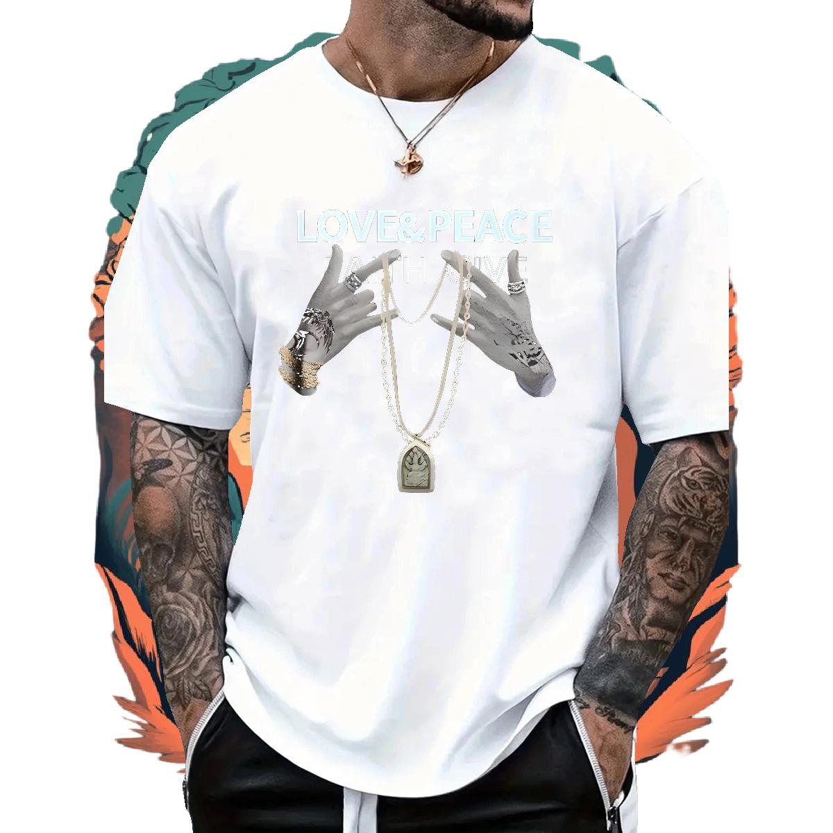 Customized Mens T Shirts Custom Print Oversized Couples T Shirts Summer Casual Breathable Crew Neck 5A Top Tees