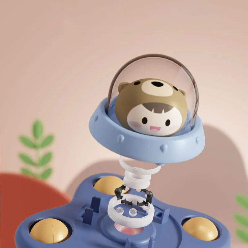 3PcsSet Baby Toys Suction Cup Spinner For Toddlers Hand Fidget Sensory Stress Relief Educational Rotating Rattles 240530