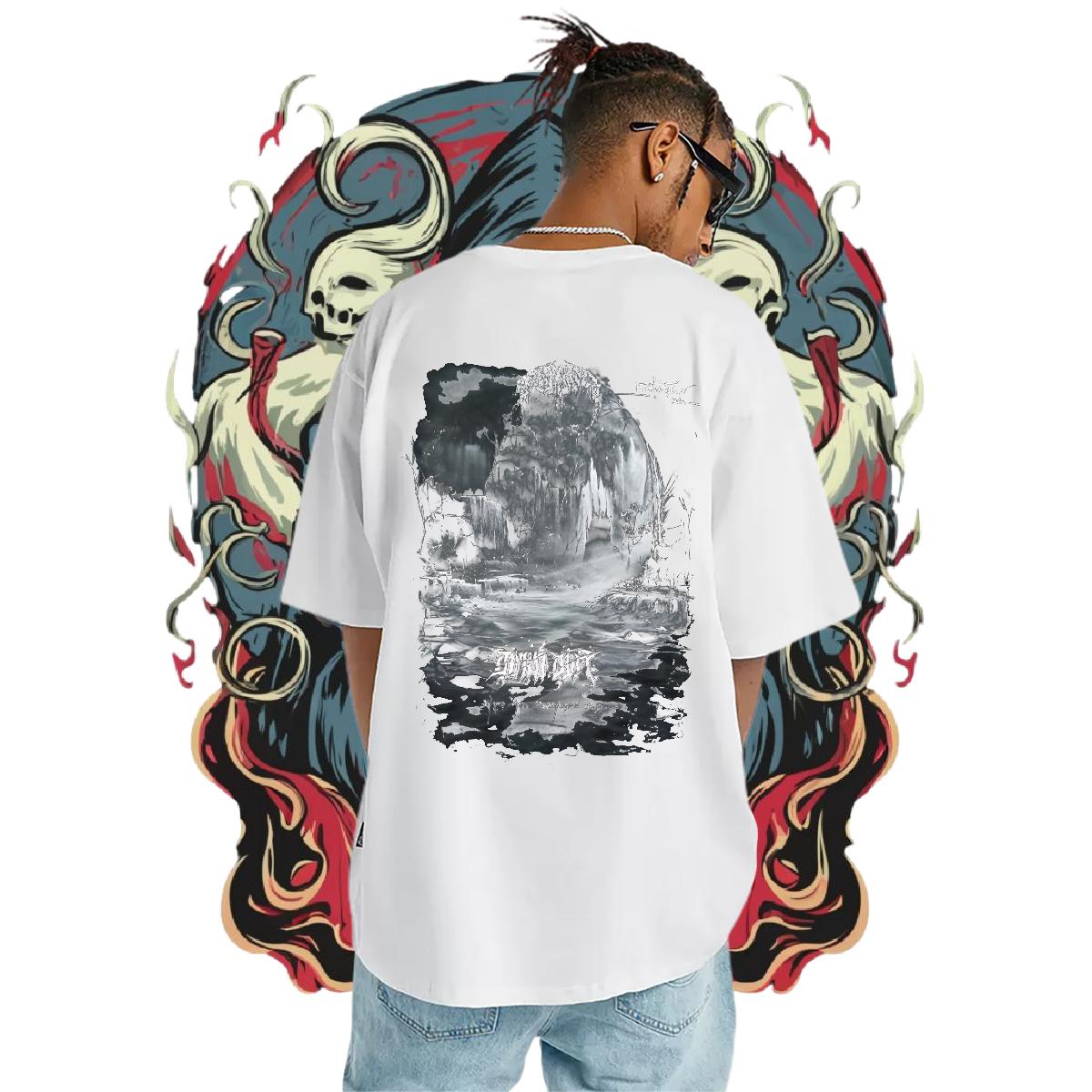 Fashion Casual T-Shirts Custom Print Plus Size Mens Tshirts Beach Short sleeve Cotton Soft Brand Tops Tees