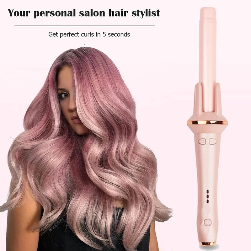 And Portable Automatic Curling Iron Rotating Curly Hair Stick Hair Curler Crimper 240530