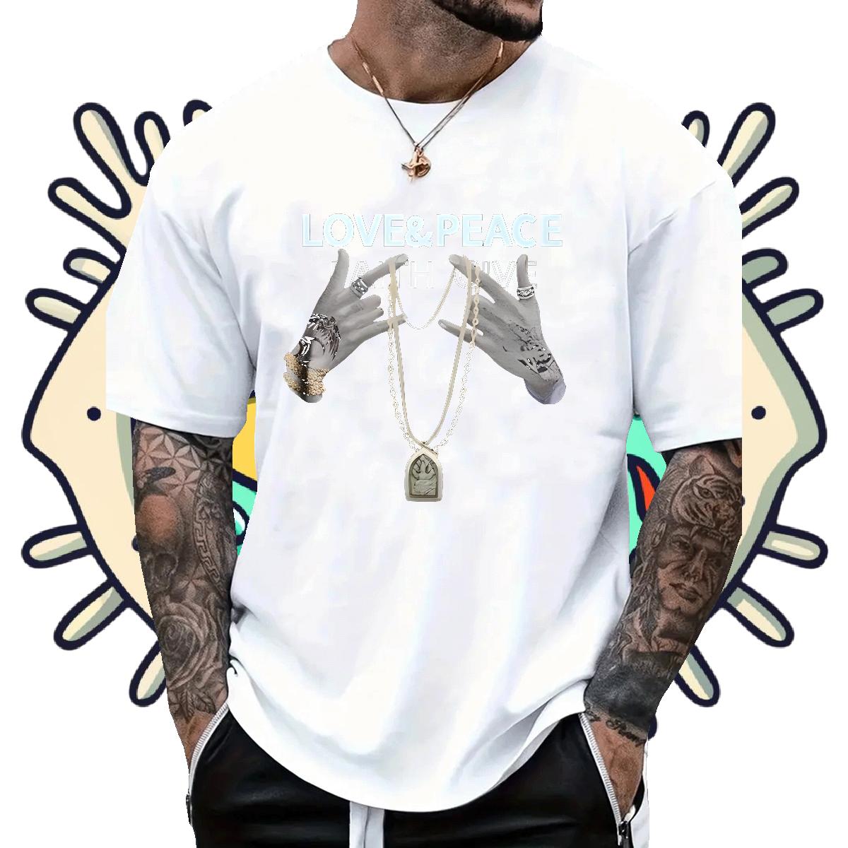 Customized T Shirts Men Custom Men Tees Daily Outfit Cotton Breathable Comfortable Wear