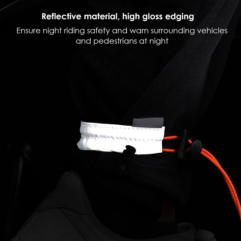 Bike Pants Cuff Strap 2pcs Pant Protector Leg Shield Reflective Safety Belt Cycling Accessories Sports Gear For Mountain Bike