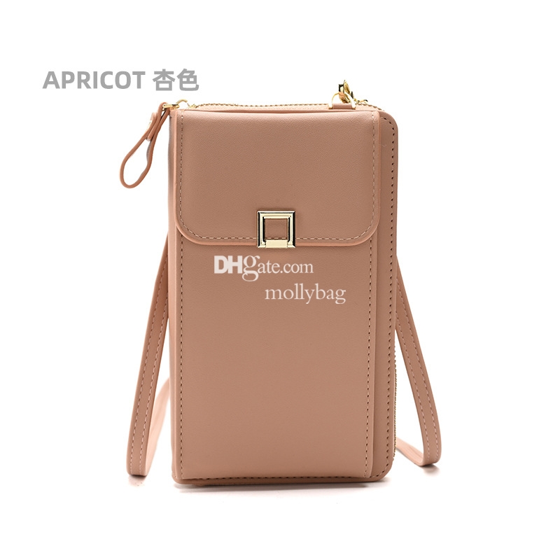 High quality women's designer fashionable retro phone bag practical crossbody shoulder bag multifunctional long leather wallet waterproof multi-c