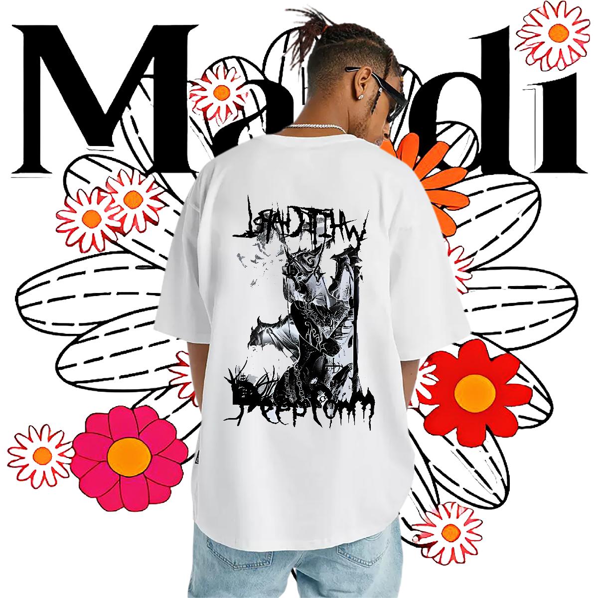 DIY Customized T shirt Cartoon Print Tshirts Street wear Hip Hop Breathable Short Sleeve Comfortable Tee Shirt