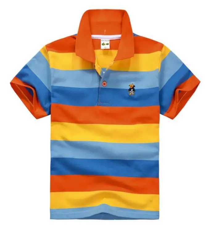 Polos Polos High quality boys T-shirt shorts seven pieces Kds boys polo shirt school uniform cotton shirt 3 4 5 6 7 8 9 10 12 14 years WX5.29