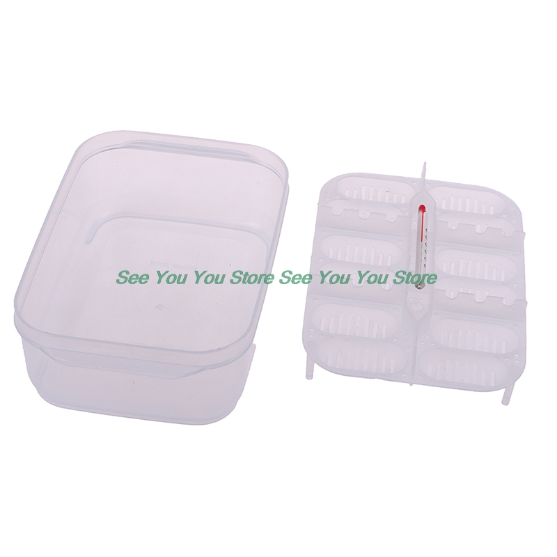 12 Grids Hatch Box Snake Lizard Reptile Egg Tray Boxes Hatching Eggs Device Climbing Pet Tortoise Turtle Incubator Supplies