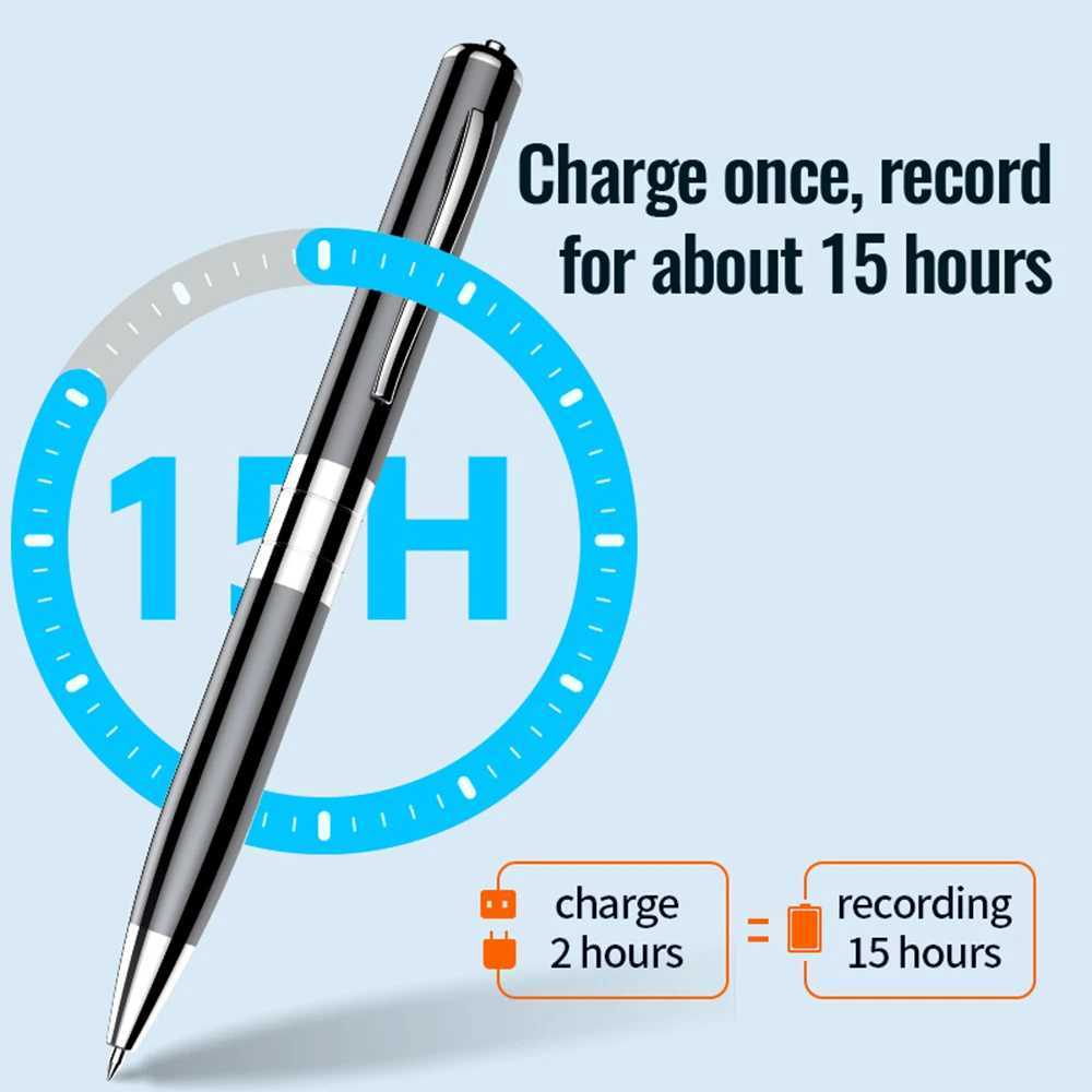 Digital Voice Recorder Professional voice activated recording pen portable voice recorder Dictaphone digital voice recording long-term audio recorder 