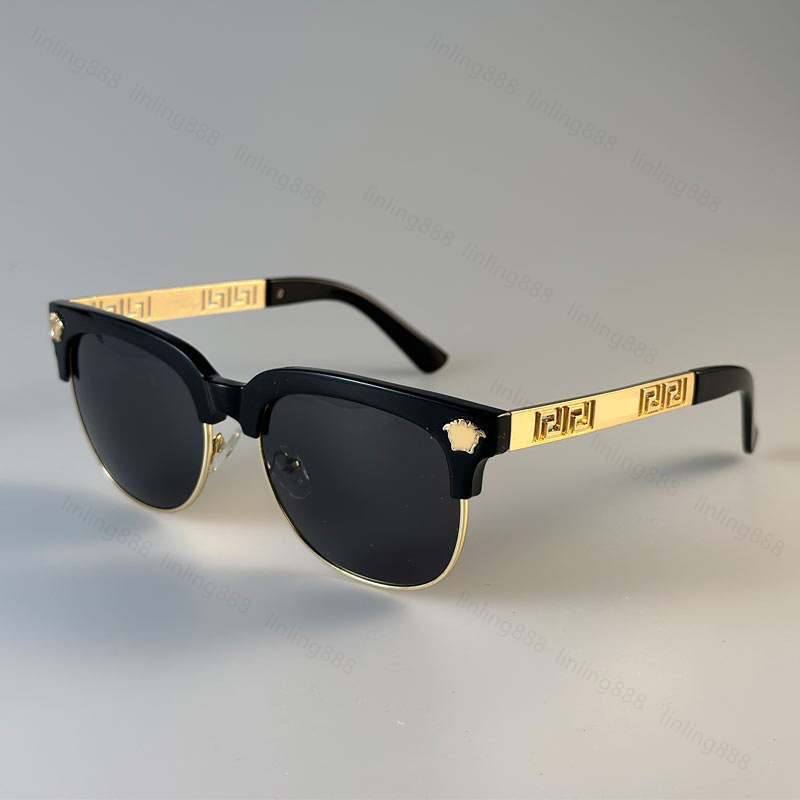 Sunglasses High Quality Fashion UV 400 Glasses New Men Classic Eyewear Designer Sunglasses 0VE2166 Square Men's Sunglasses