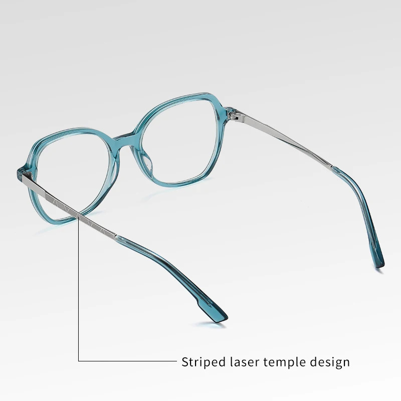 Gmei Optical Women Stylish Acetate Blue Light Blocking Computer Glasses Without Degrees Female Square Eyeglasses Frame BJ9225 240530