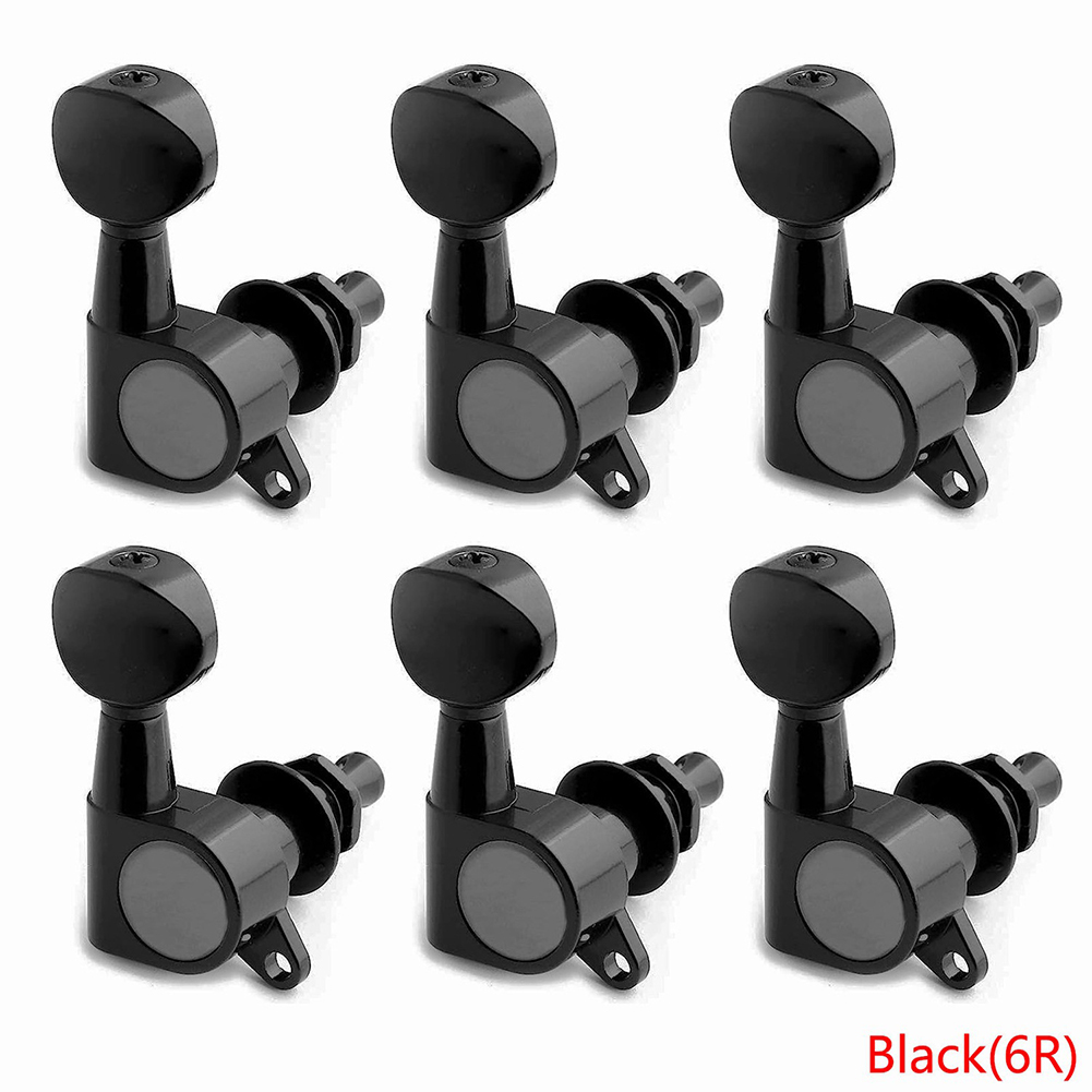 6pcs Guitar Tuning Pegs Tuner Vintage Full-Closed Electric Guitar Tuning Pegs Replacement Parts Musical Instruments Accessories