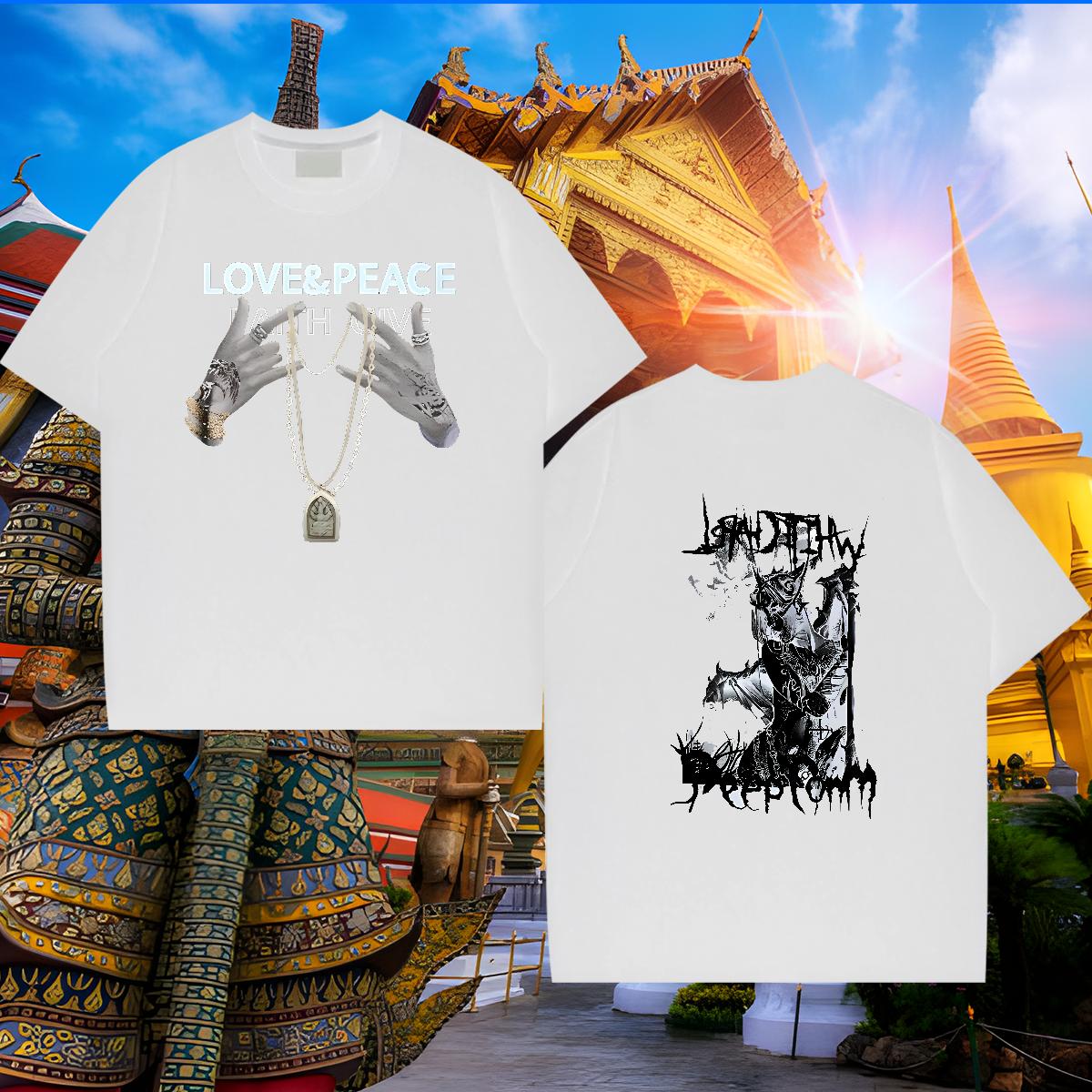 Fashion Mens T Shirts Cartoon Print Men Tops Tees Sport Short sleeve Cotton Soft Popular Tees Shirts