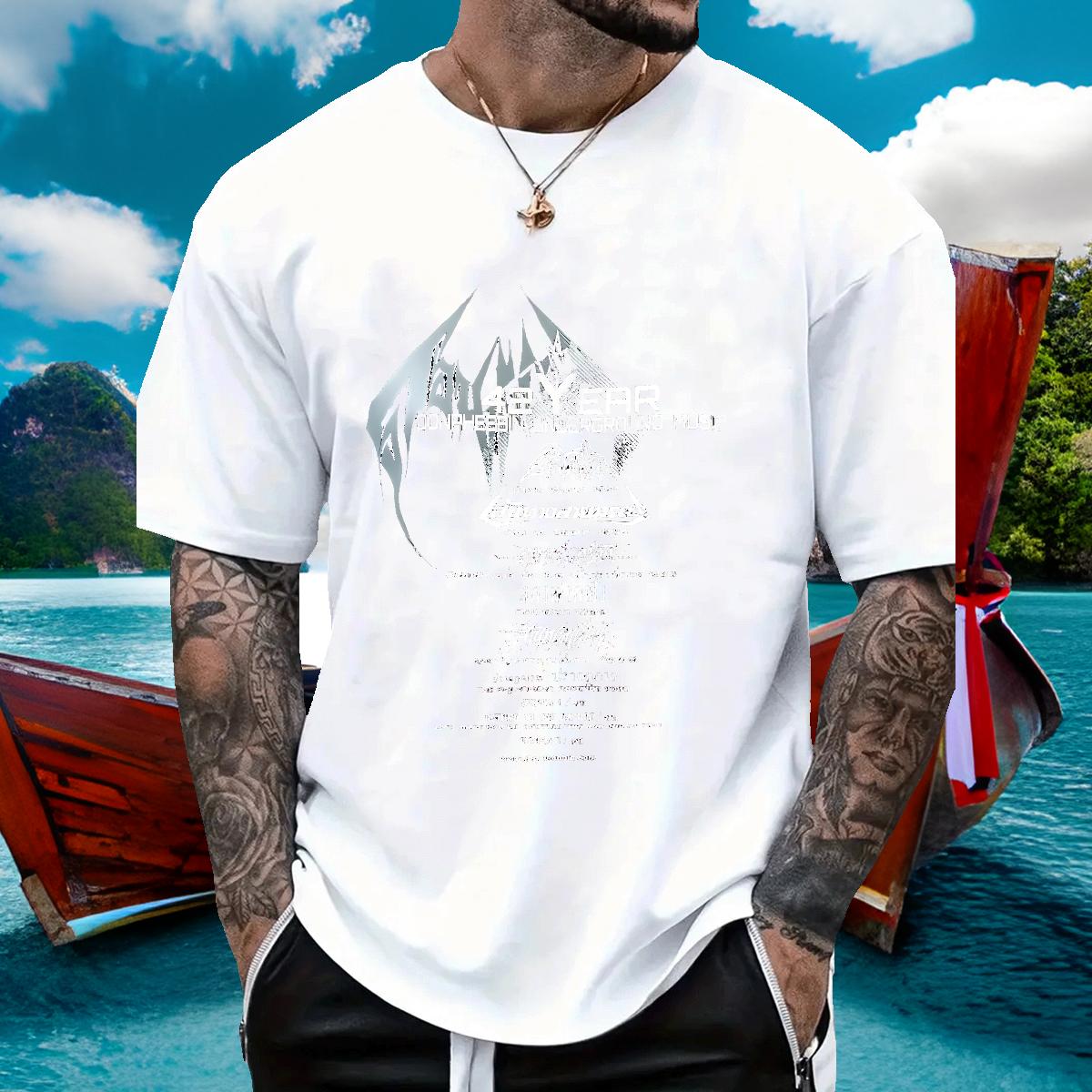 New T-Shirts DIY Men Tops Tees Street Casual Breathable Crew Neck Cotton Designer Top Tees