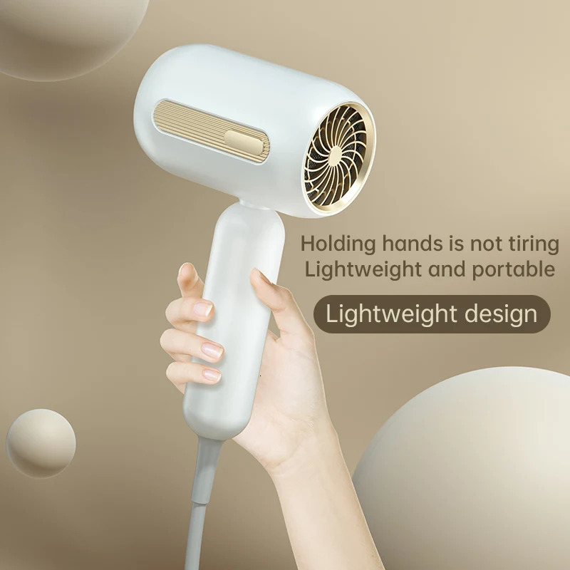 Dual blue light negative ion hair dryer fast drying hair care overheating protection suitable for home and travel 240530