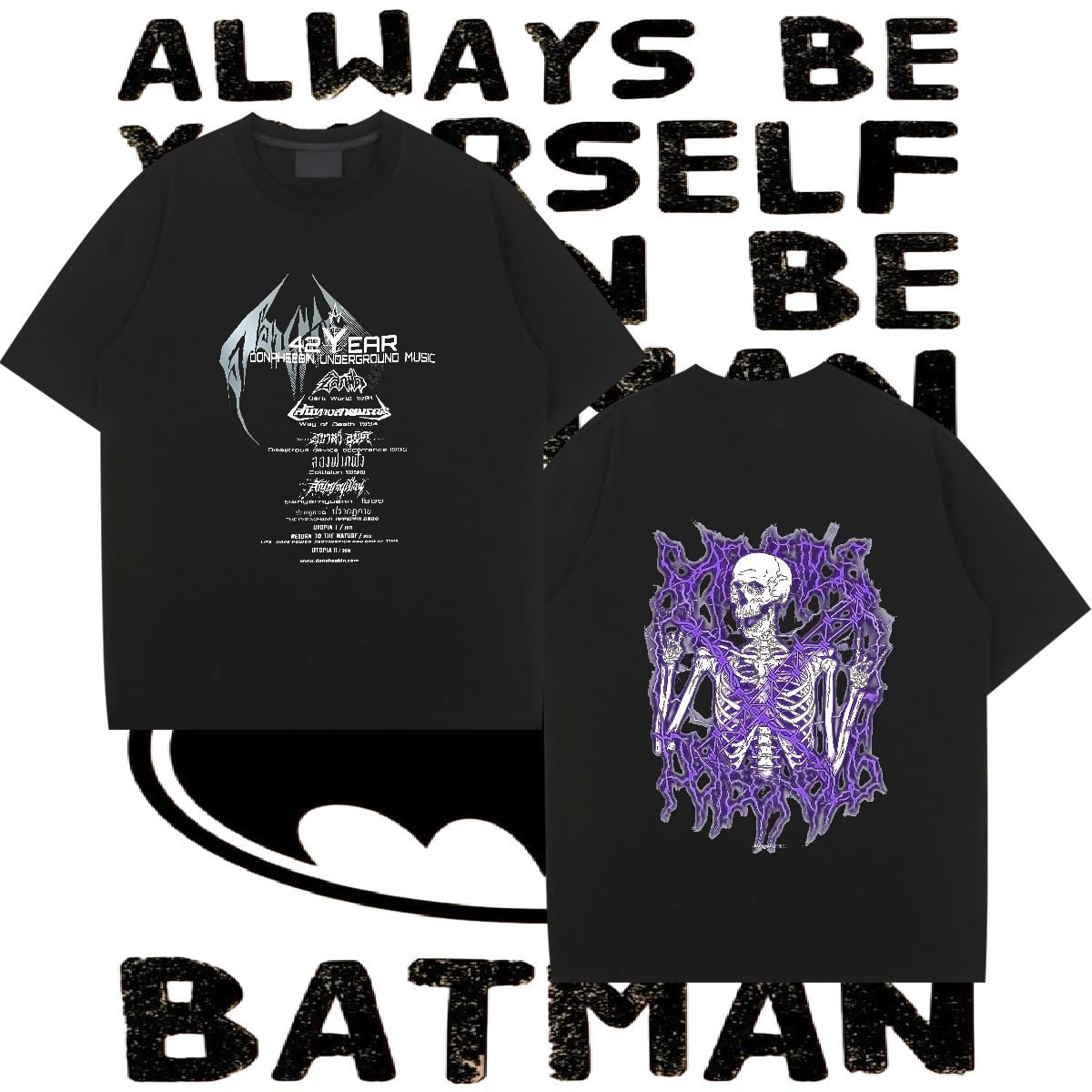 Fashion Designer T-Shirts for Men Black White Men Tops Tees Street Casual Short Sleeve Cotton O-Neck Classic Wear