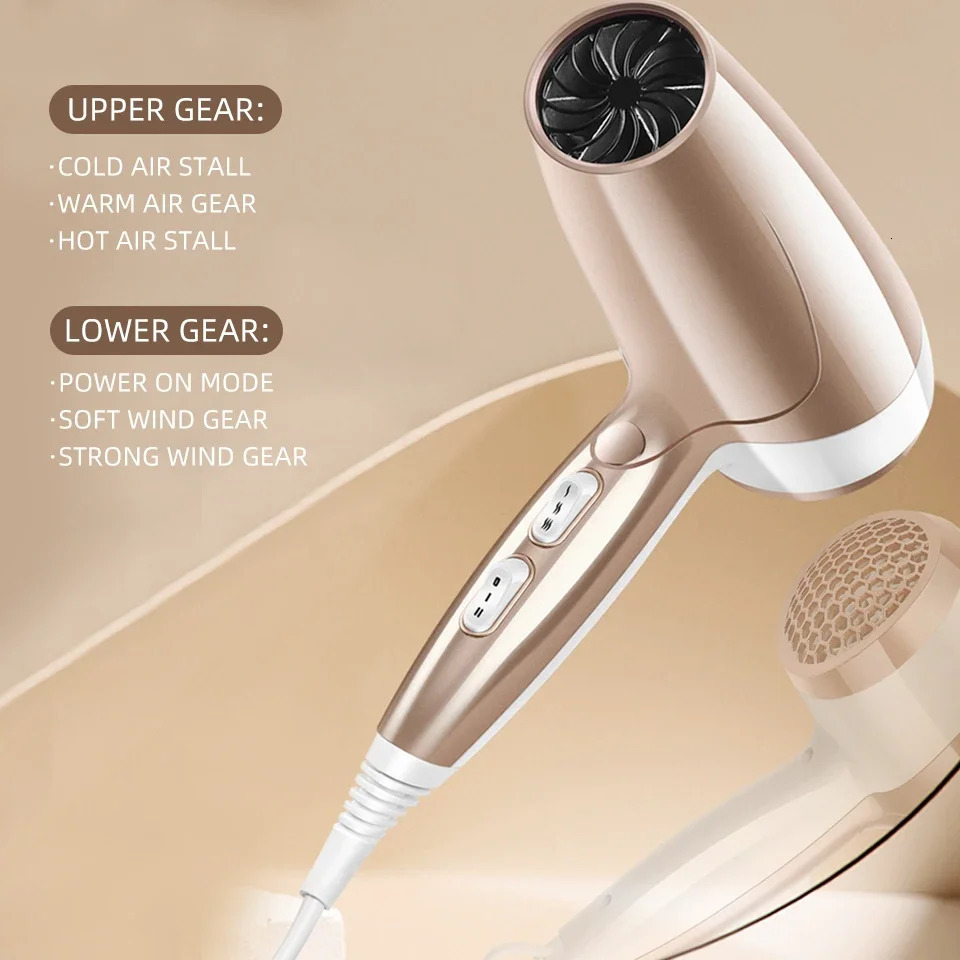Five gears Hair Dryer With Ionic for Professional Strong Power for Hairdressing Barber Salon Tools Hair Blower blow drye 240530