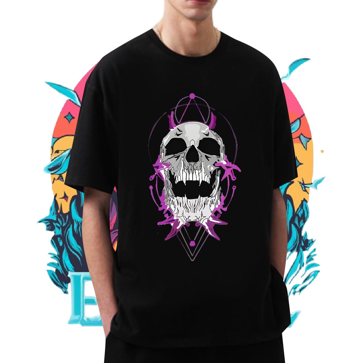 DIY Customized T-Shirts for Men Cartoon Printing S-3XL Tshirts Outdoor 180g Cotton Wholesale Tshirts