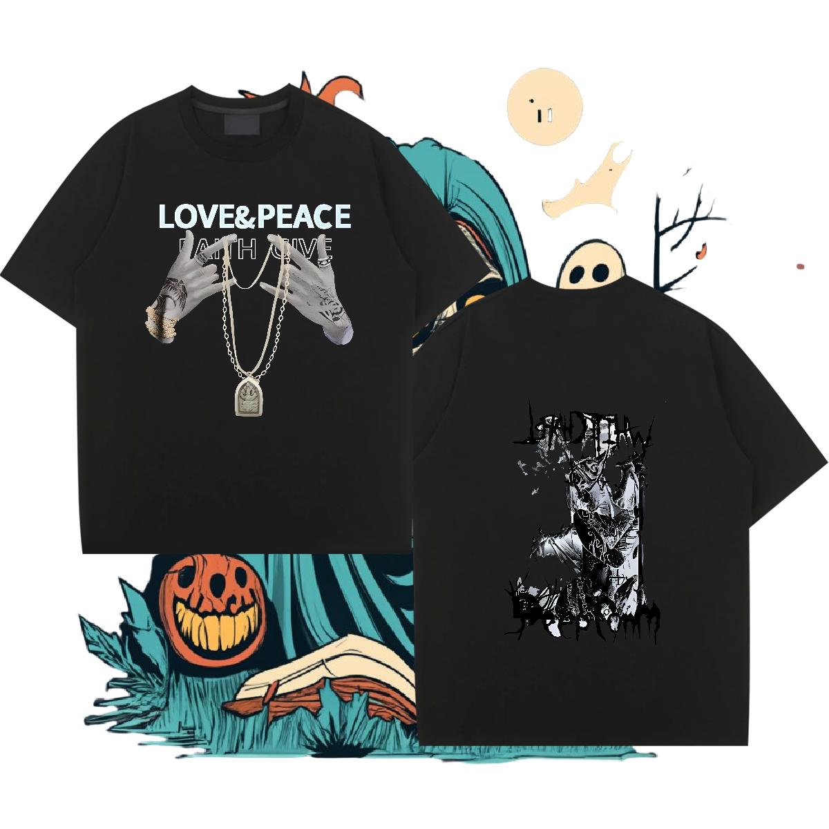 2024 DIY T-Shirts for Men Black White Men Tees Street Wear Round Neck Short Sleeve Designer Tees Shirts