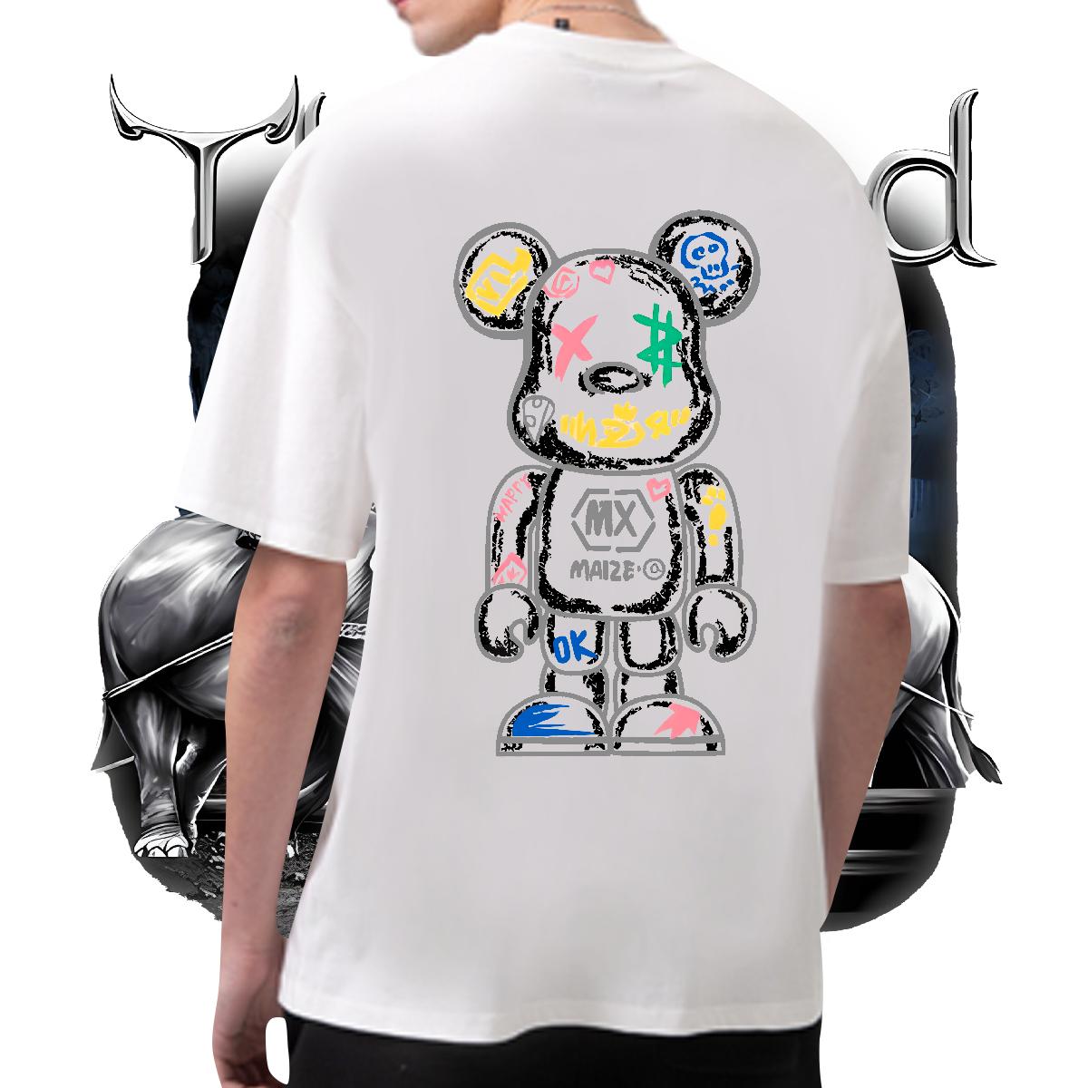 2024 Designer T-Shirts White Plus Size Tshirt for Man Woman Hip Hop Street Crew Neck Cotton Breathable Popular Top Tees