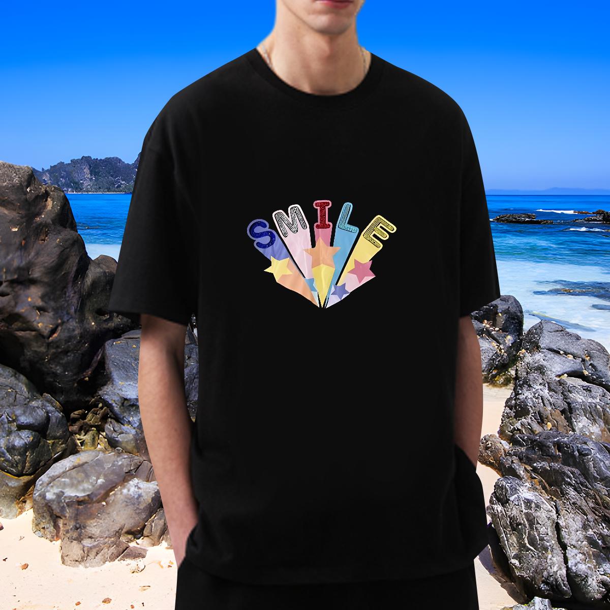 New Designer T Shirts Men DIY Tshirt for Man Woman Hip Hop Short sleeve Cotton Soft Designer Tops