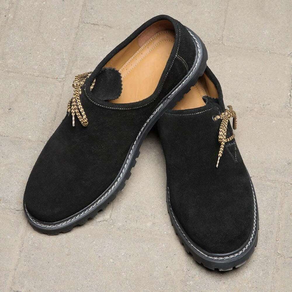 Ddmysports New Round Toe Low Heel Lace Up Men S Oversized Casual Shoes OUTDOOR
