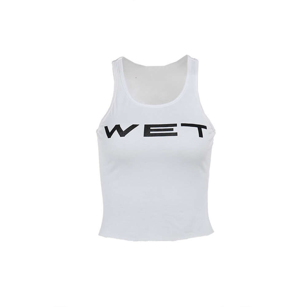 Designer Women Tank Top Sexy Lady Vest Wet Prined Crop Tops Street Leisure Womens Clothes 2024 Summer New Letter Slim Fit Tanks top Batch Night Club