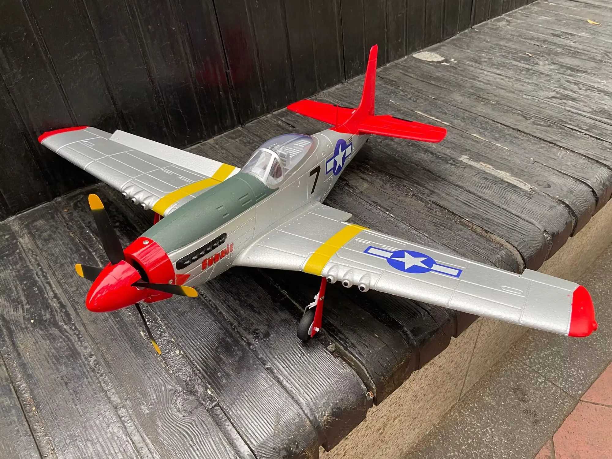 Electric/RC Aircraft Super large 75CM photo realistic fighter jet retro fighter jet brushless motor RTF in hand 2.4G remote-controlled stunt aircraft 