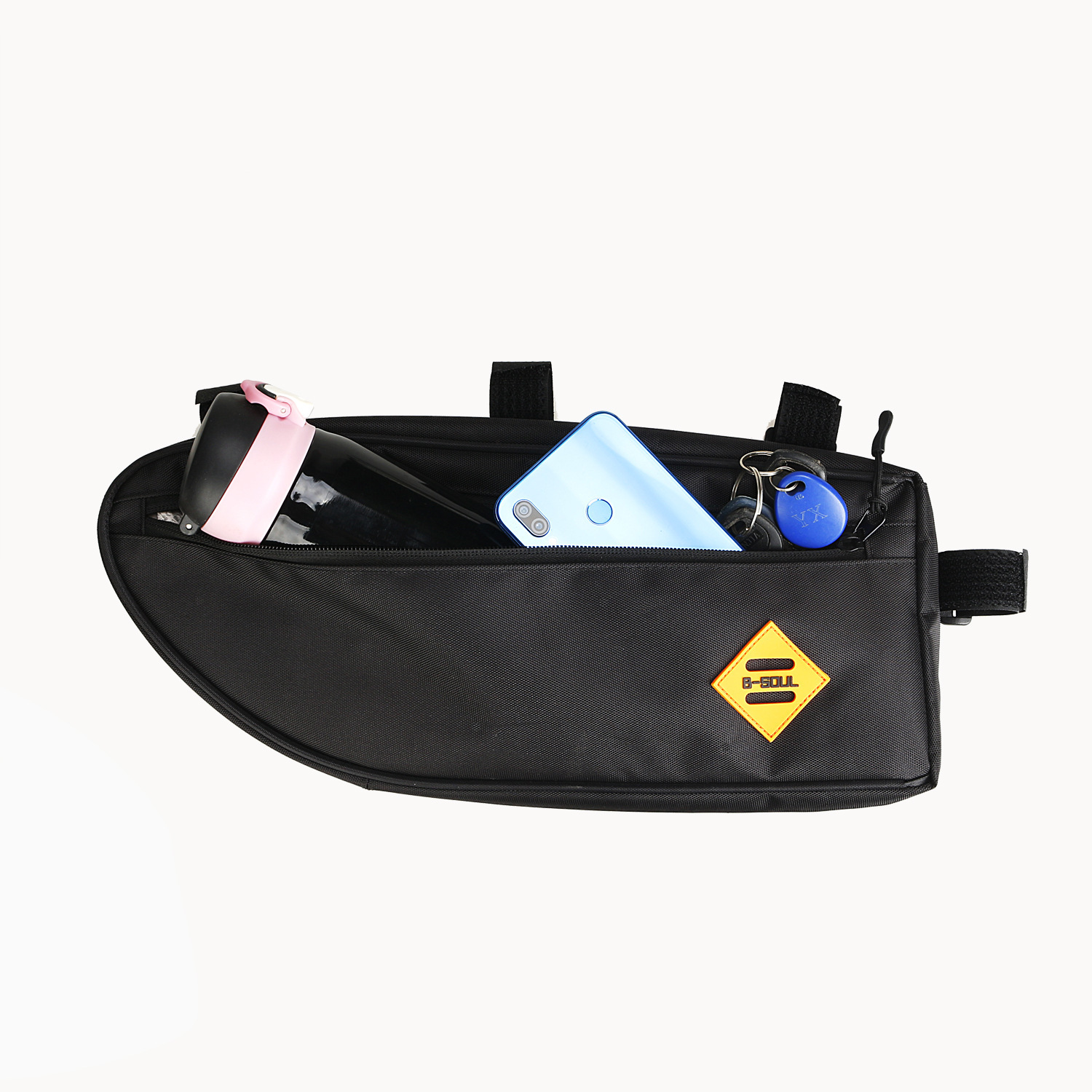 B- SOUL bicycle bag large capacity triangle bag beam bag waterproof upper tube hanging saddle bag mountain road bike riding