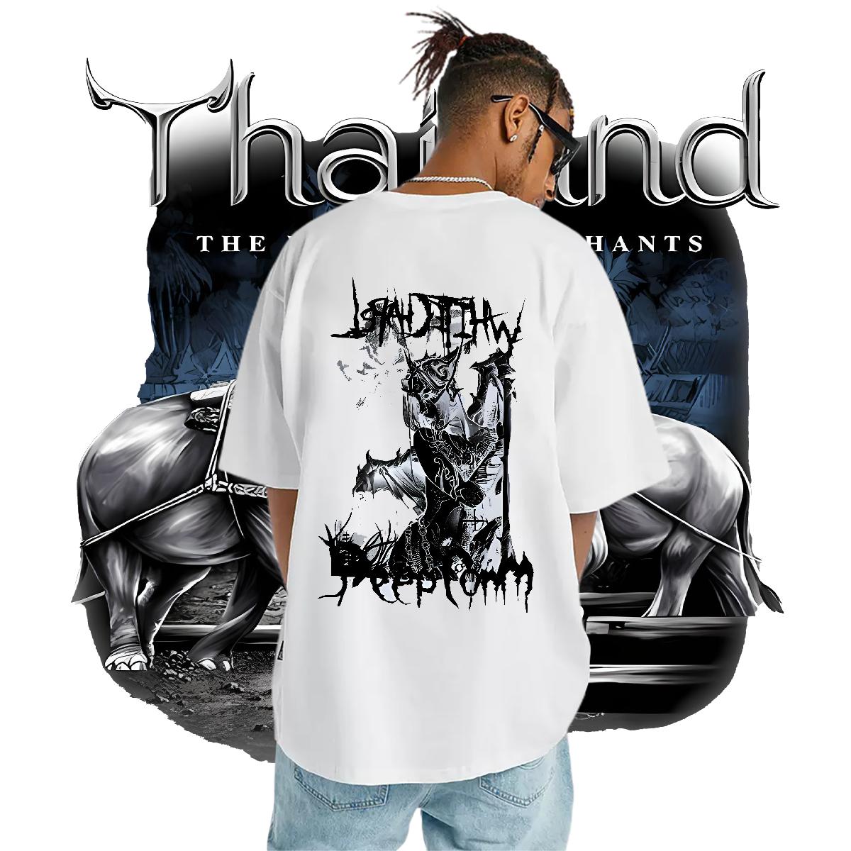 Customized Men T Shirts Asian Size Tshirts Spring Summer Cotton O Neck Short Sleeves Loose Wear