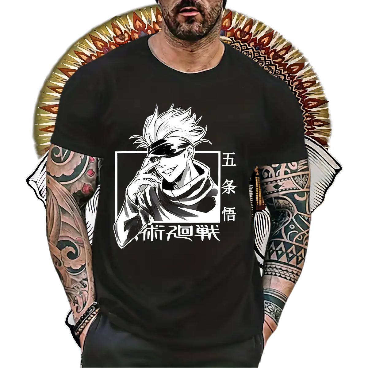 2024 Summer T Shirts Men Black Oversized Tshirts Outdoor 180g Cotton 5A Wear