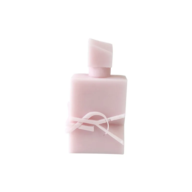 Perfume Bottle Shape Scented Candle Silicone Mold DIY Handmade Soap Wax Candles Making Supplies DIY Perfume Ornament