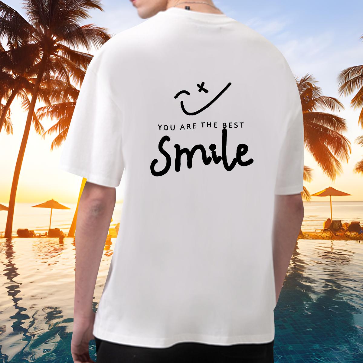 2024 New T-Shirts DIY Logo Tshirts Street wear Hip Hop Breathable Short Sleeve Loose Fit Wear