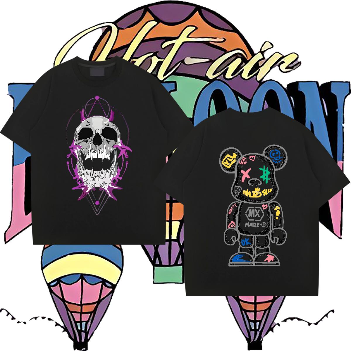 DIY T Shirts Men DIY Printed Men Tees Daily Wear Round Neck Short Sleeve Wholesale Tees Shirts