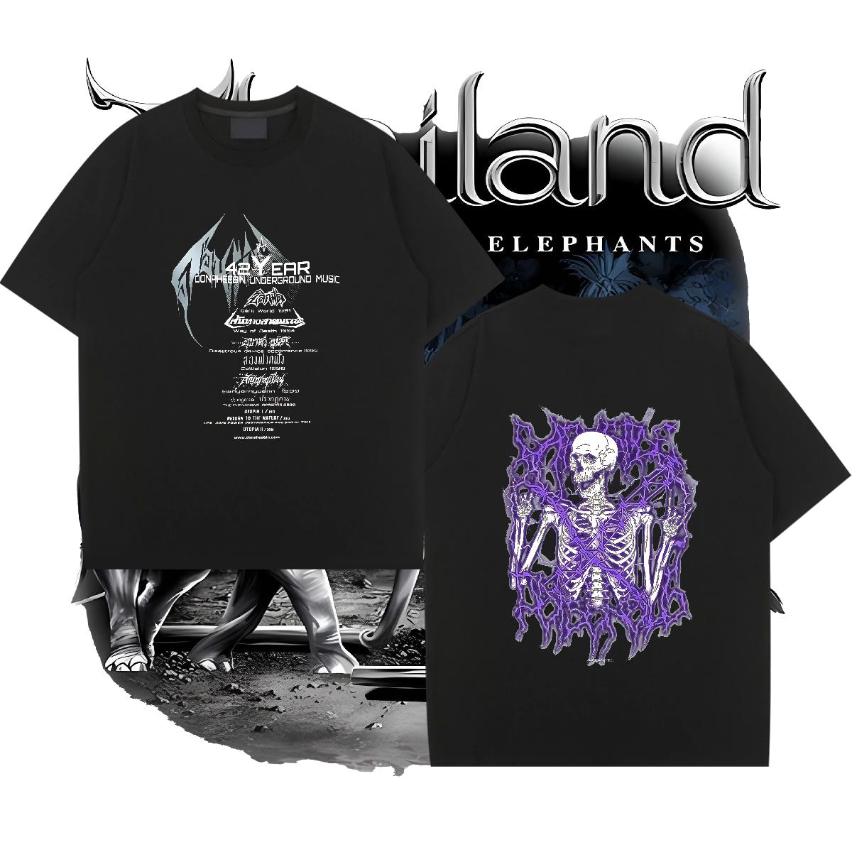 Fashion Casual T-Shirts Anime Mens Tshirts Street Wear Cotton Breathable Soft Brand Polos