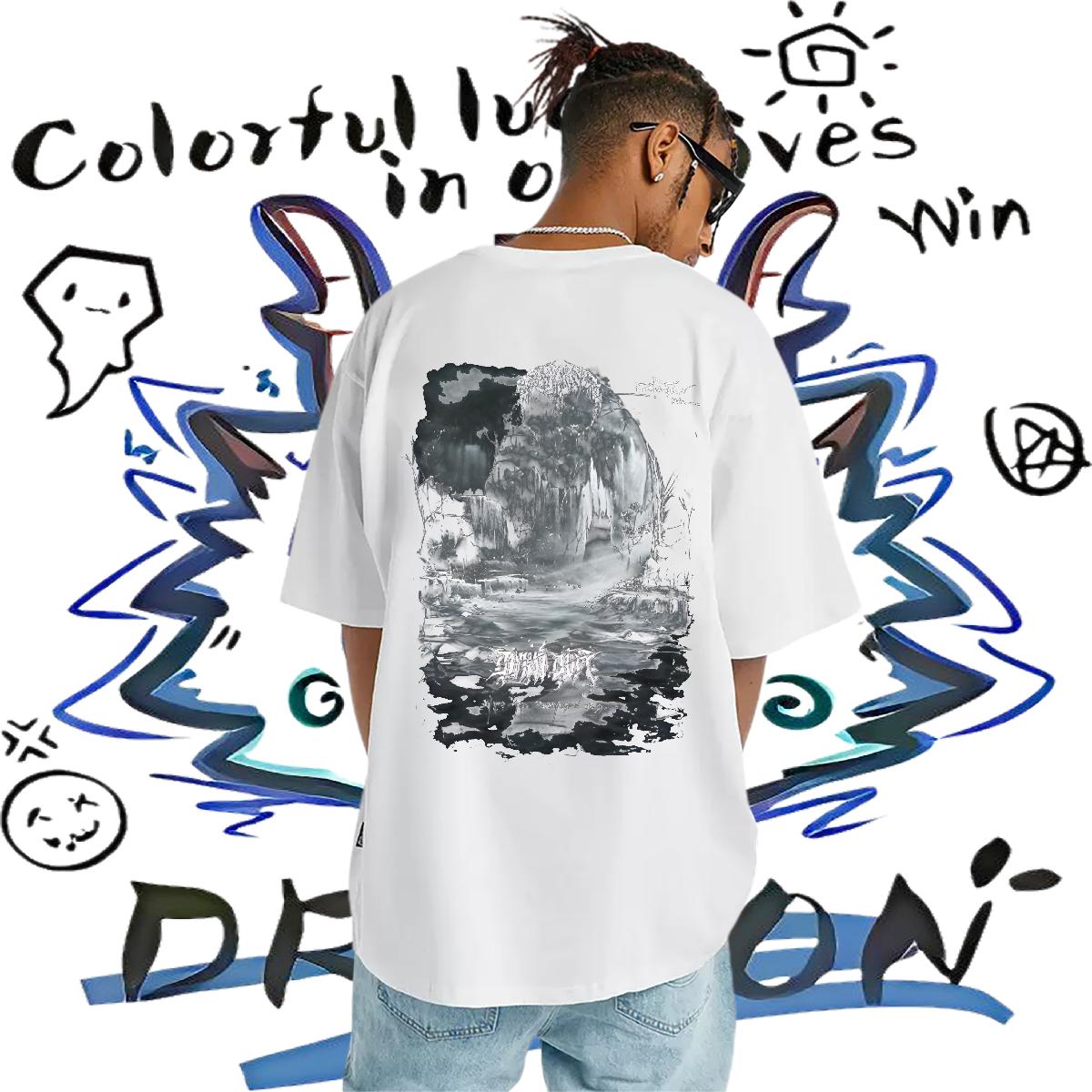 DIY T Shirt For Man DIY Printed Tshirt for Man Woman Beach Cotton Breathable Soft Wholesale Tshirts