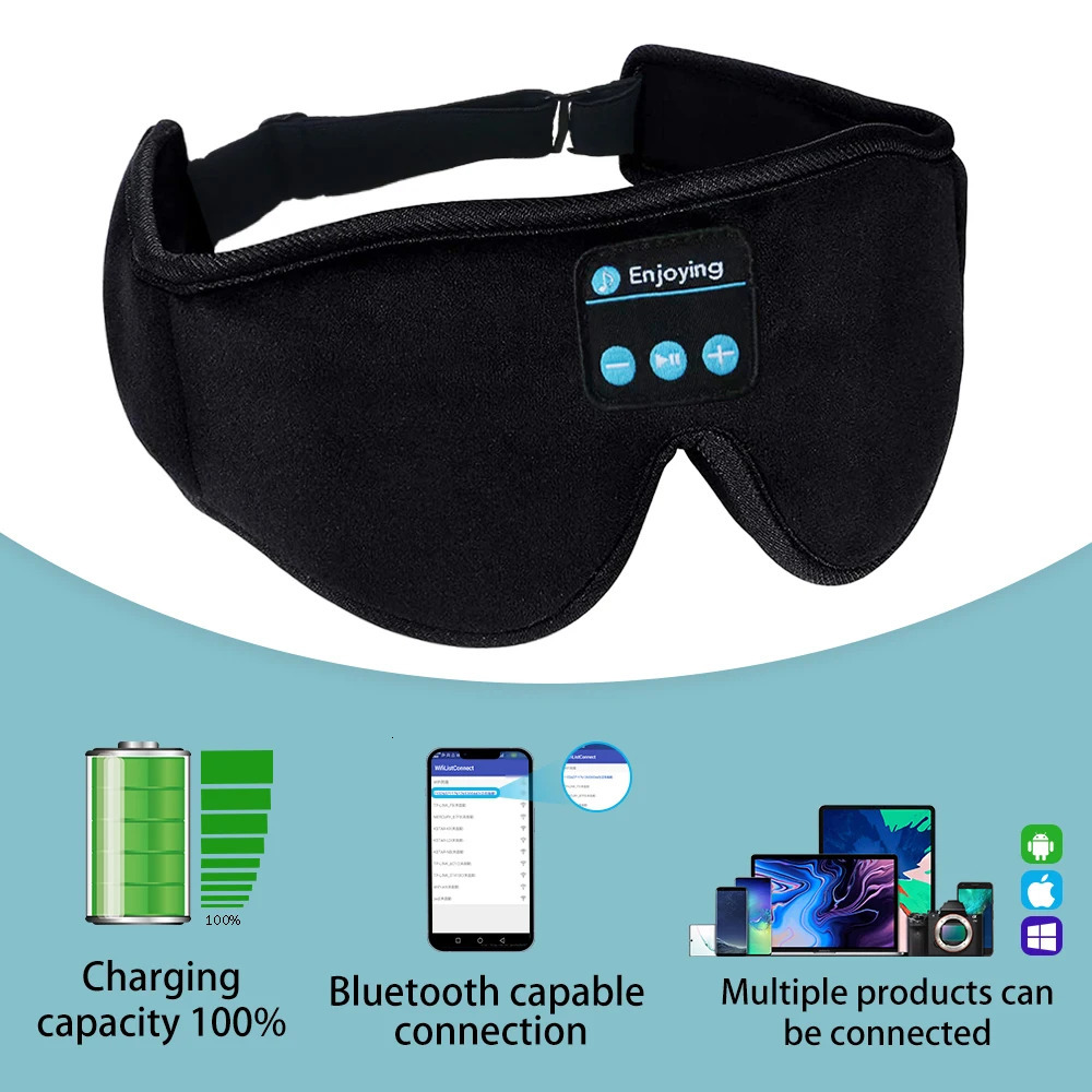 Wireless Bluetooth Headphones Bluetooth Sleep Mask Earphones 3d Sleep Mask For Side Sleepers For Travel mascara para dormir 240530