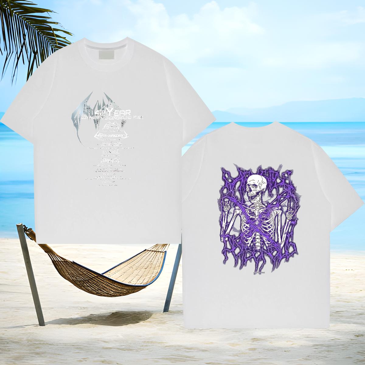 DIY Mens T Shirts White Plus Size Tshirt for Man Woman Street Cotton Breathable Unisex Clothings