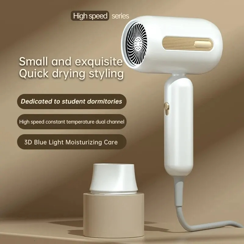 Professional Ionic Hair Dryer Powerful Quick Drying Hair Dryer Low Noise Hair Care Thermostat Portable Hair Dryers Accessories 240530