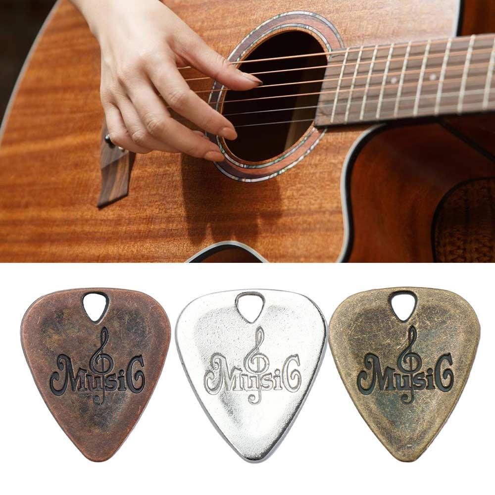 Stringed Instruments Musical Instruments Guitar Parts and Accessories Metal Guitar Pick Guitar Pick Plectrum Zinc Alloy Pick