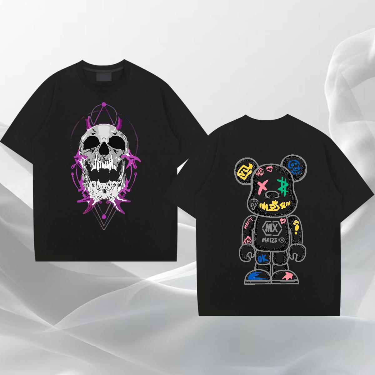 Casual New T-Shirts Customized Print Tshirts Street wear Hip Hop Cotton Breathable Wholesale Tops Shirt