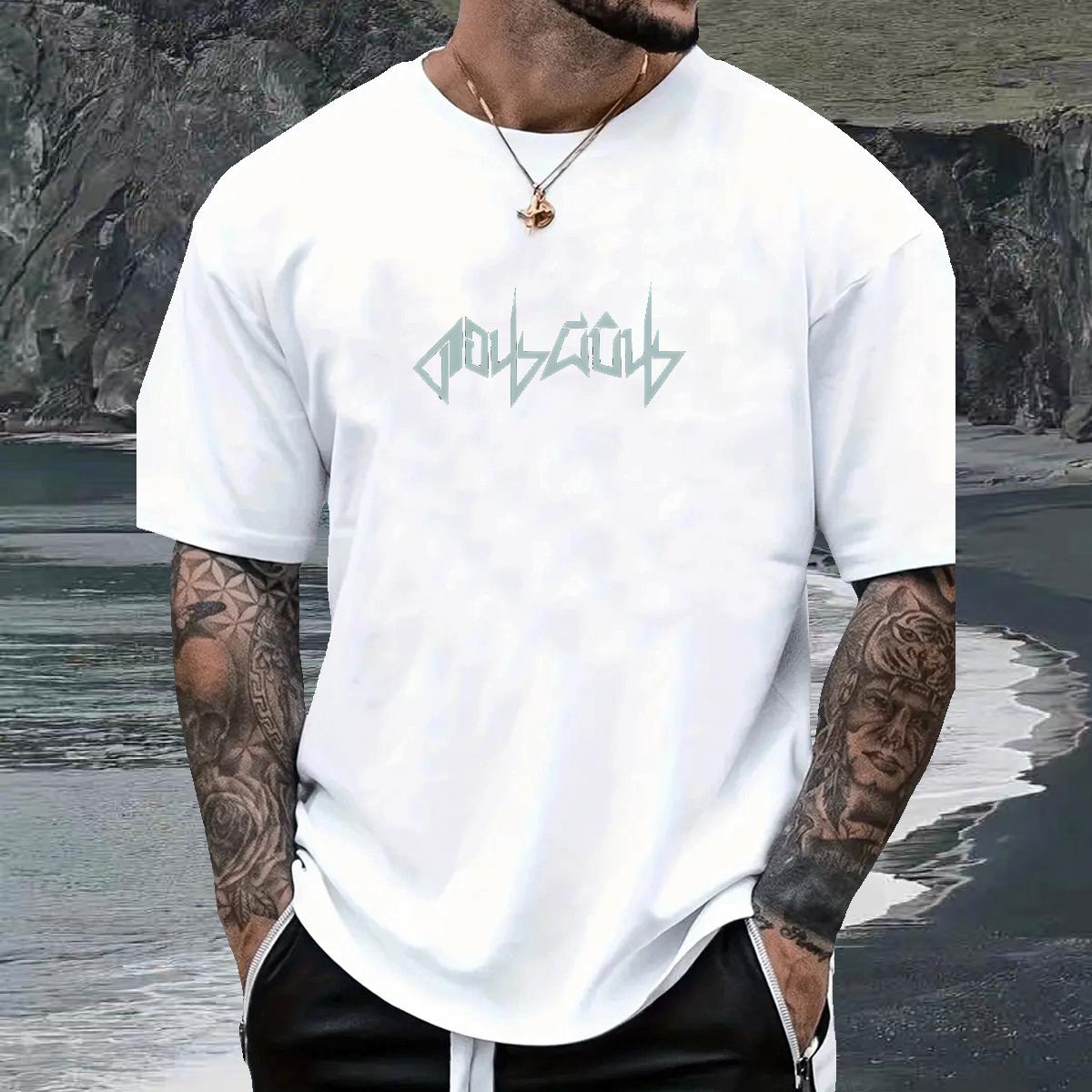 Fashion New T-Shirts for Men Customized Print Mens Tshirts Casual Daily Wear Crew Neck Cotton Popular Clothings