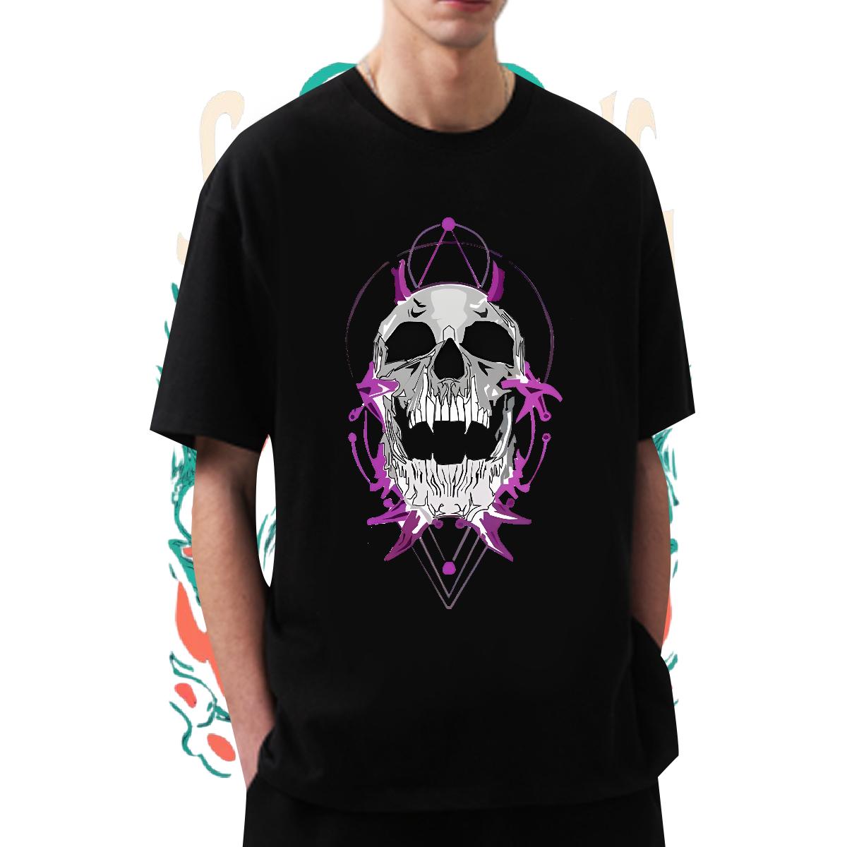 Fashion T Shirt For Man Custom Print Plus Size Mens Tshirts Street Casual Round Neck Short Sleeve Wholesale Top Tees