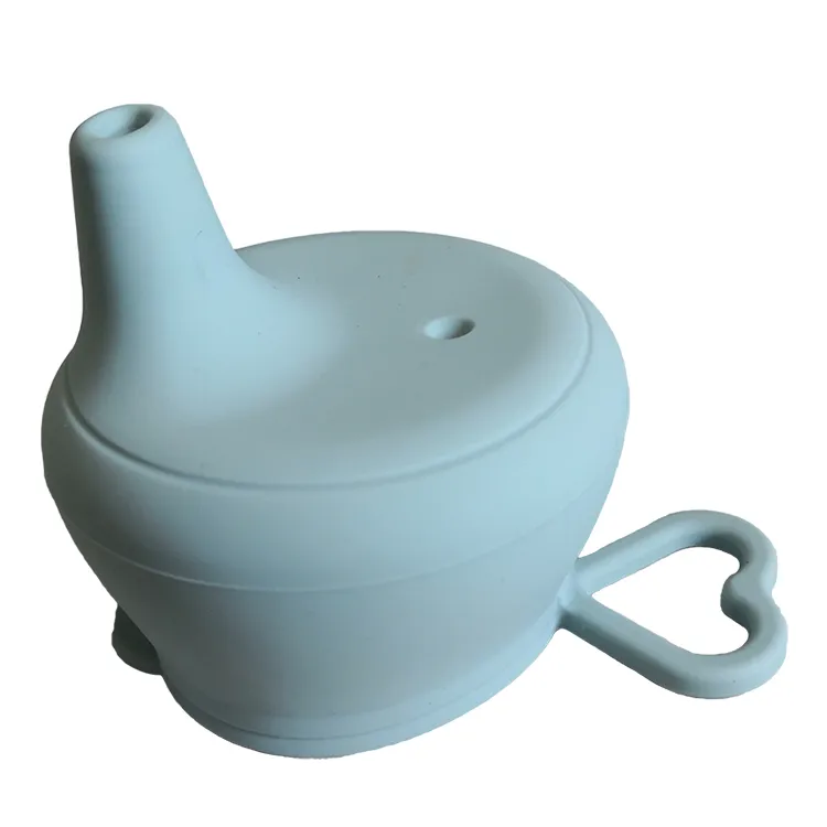 Silicone Spill Proof Cup Cover for Baby BPA Free Sippy Cup Safe Mug Lid Straw Cover Anti choke ZZ