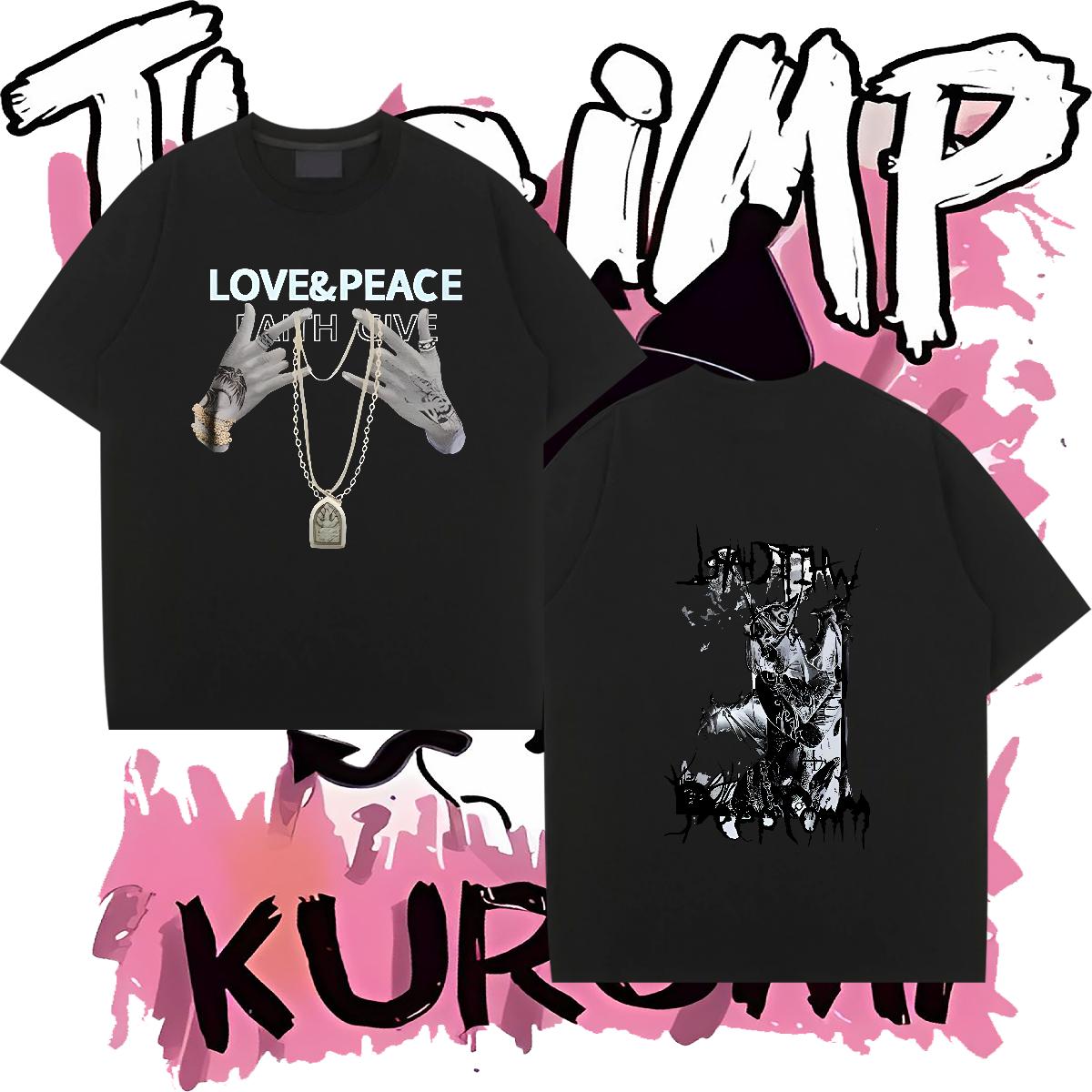 New Designer T-Shirts for Men Cartoon Print Men Clothes T-Shirt Outdoor Crew Neck Cotton Breathable Soft Wear