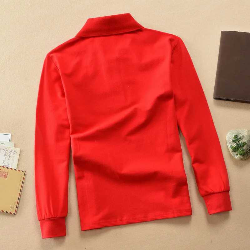 Polos Polos Jargazol Autumn Boys Shirt Long Seven Polo Shirt Youth School Top Childrens Fashion Clothing Cartoon Fabric WX5.29